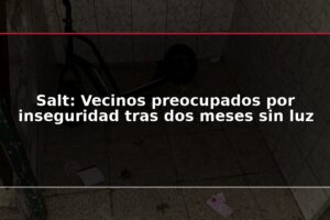 Salt: Vecinos preocupados por inseguridad tras dos meses sin luz