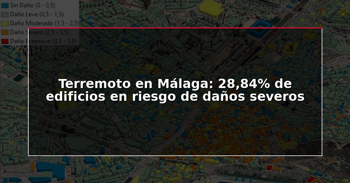 Terremoto en Málaga: 28,84% de edificios en riesgo de daños severos