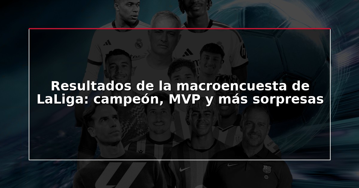 Resultados de la macroencuesta de LaLiga: campeón, MVP y más sorpresas