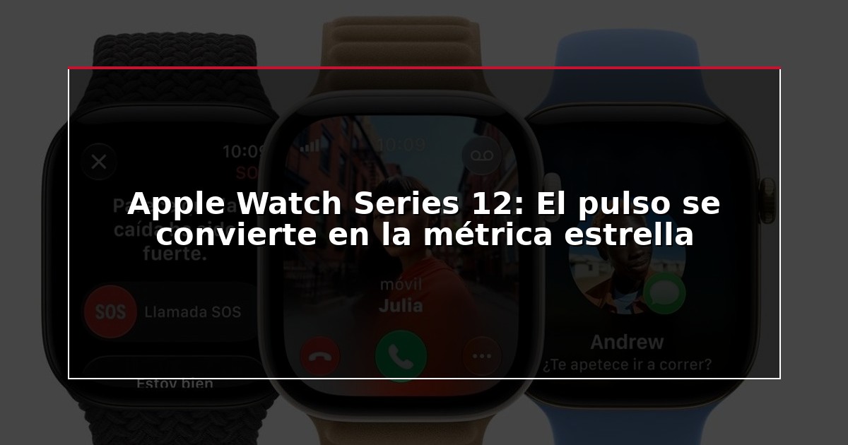 Apple Watch Series 12: El pulso se convierte en la métrica estrella