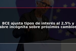 BCE ajusta tipos de interés al 2,5% y abre incógnita sobre próximos cambios