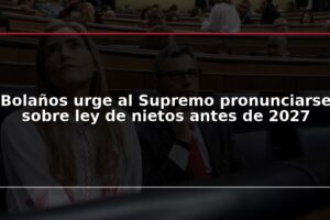Bolaños urge al Supremo pronunciarse sobre ley de nietos antes de 2027