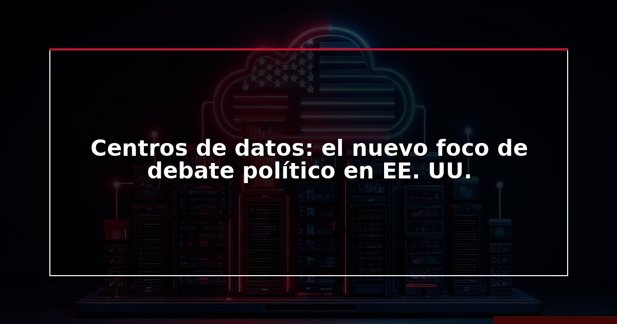 Centros de datos: el nuevo foco de debate político en EE. UU.