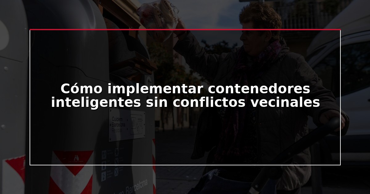Cómo implementar contenedores inteligentes sin conflictos vecinales