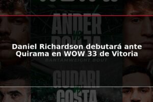 Daniel Richardson debutará ante Quirama en WOW 33 de Vitoria