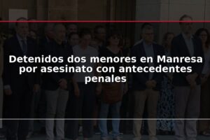 Detenidos dos menores en Manresa por asesinato con antecedentes penales