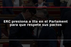 ERC presiona a Illa en el Parlament para que respete sus pactos