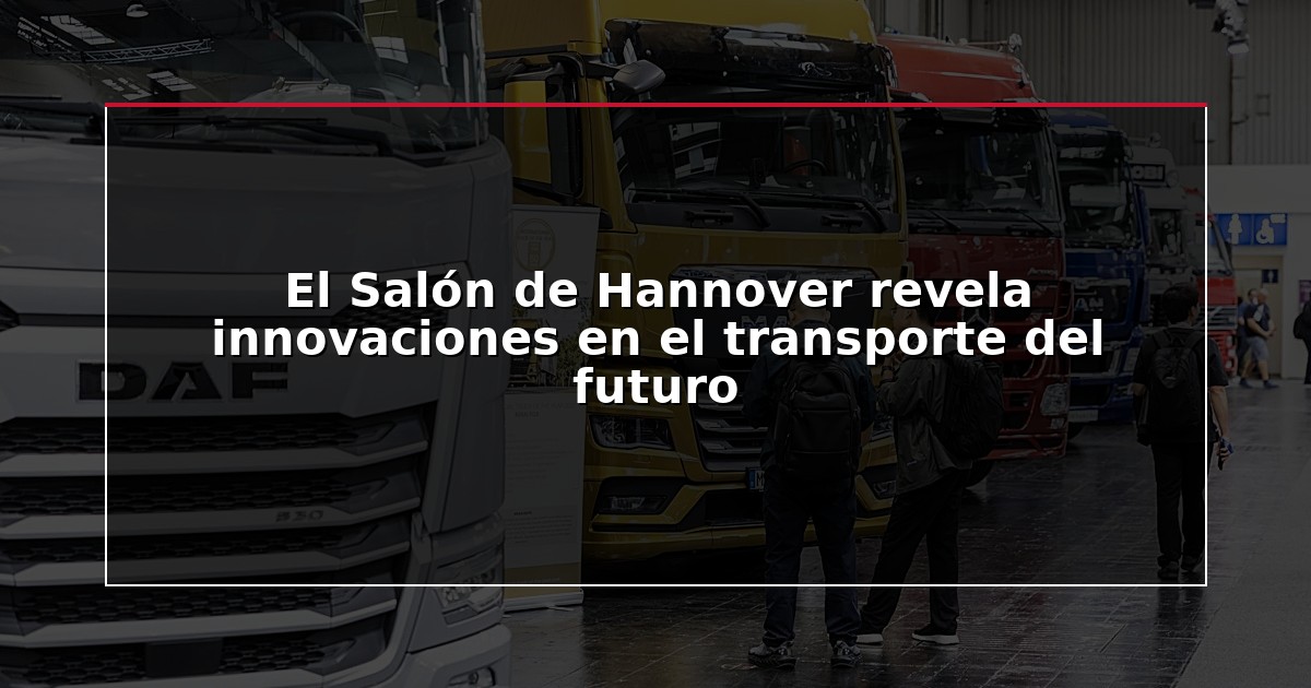El Salón de Hannover revela innovaciones en el transporte del futuro