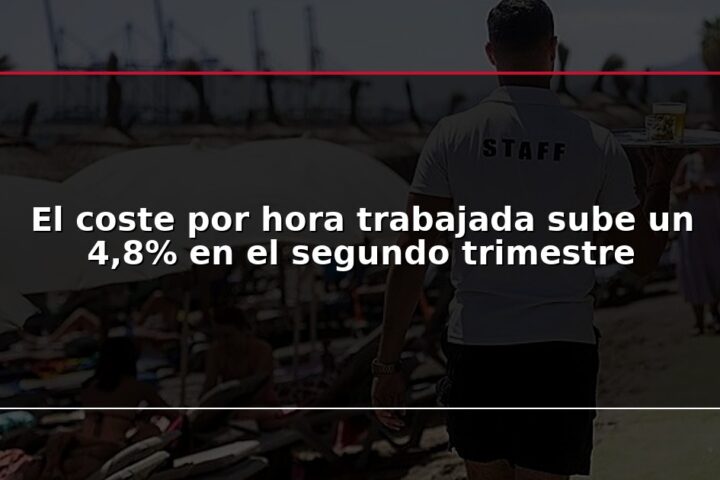 El coste por hora trabajada sube un 4,8% en el segundo trimestre