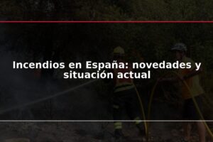 Incendios en España: novedades y situación actual
