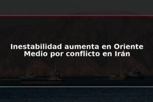 Inestabilidad aumenta en Oriente Medio por conflicto en Irán