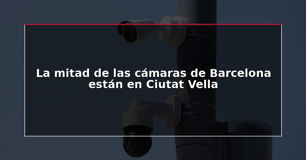 La mitad de las cámaras de Barcelona están en Ciutat Vella