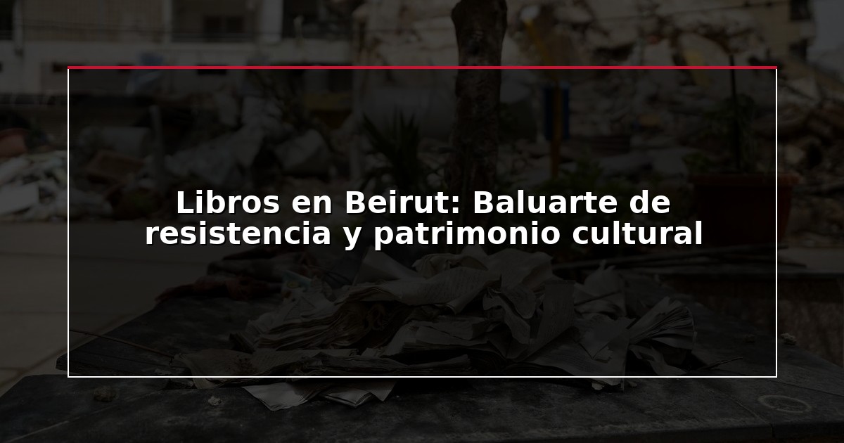 Libros en Beirut: Baluarte de resistencia y patrimonio cultural