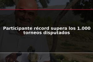 Participante récord supera los 1.000 torneos disputados