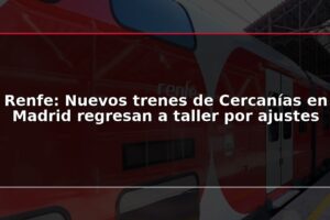 Renfe: Nuevos trenes de Cercanías en Madrid regresan a taller por ajustes