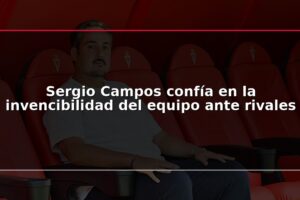 Sergio Campos confía en la invencibilidad del equipo ante rivales