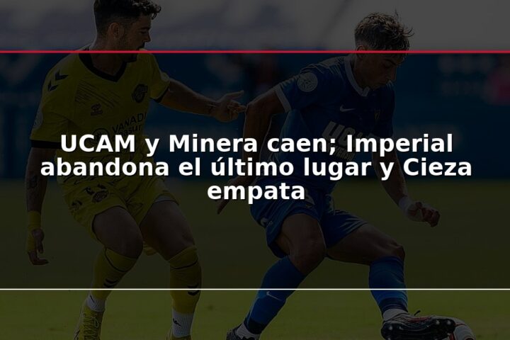 UCAM y Minera caen; Imperial abandona el último lugar y Cieza empata