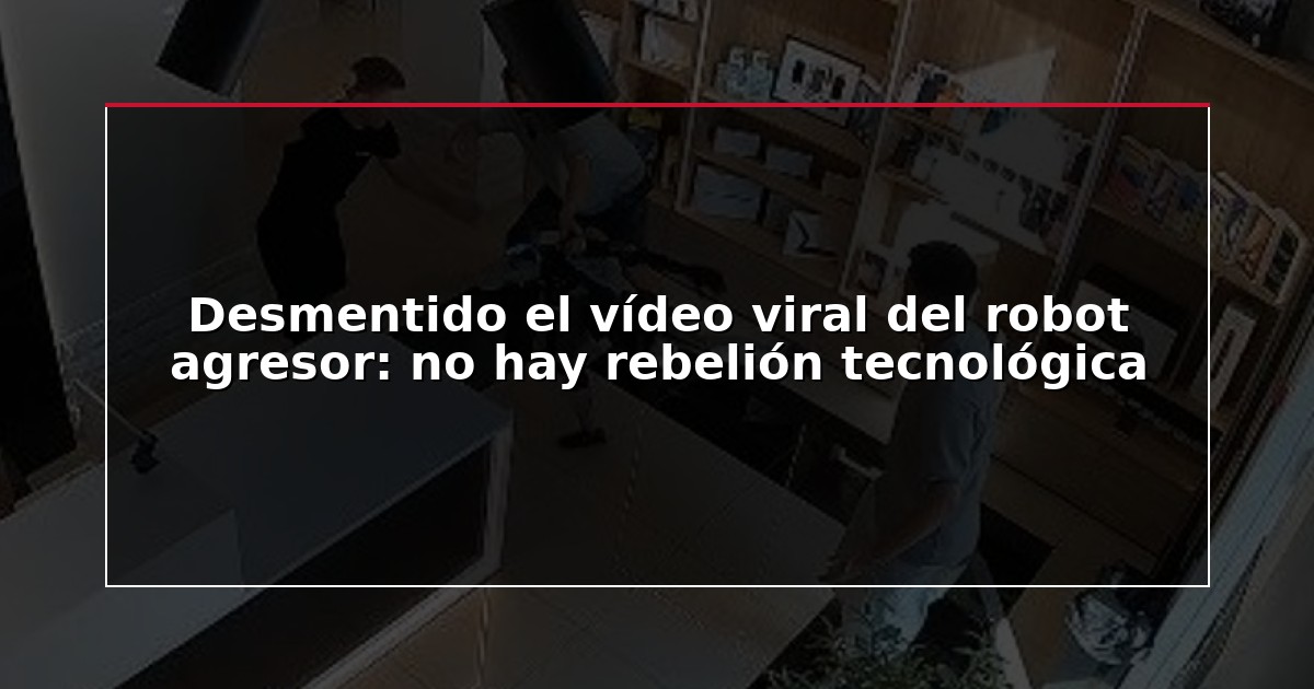 Desmentido el vídeo viral del robot agresor: no hay rebelión tecnológica