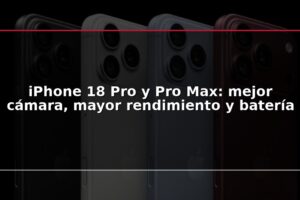 iPhone 18 Pro y Pro Max: mejor cámara, mayor rendimiento y batería