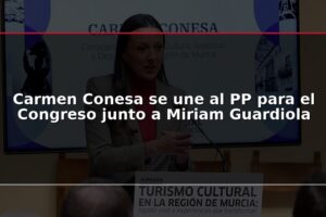 Carmen Conesa se une al PP para el Congreso junto a Miriam Guardiola