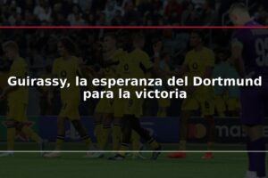 Guirassy, la esperanza del Dortmund para la victoria