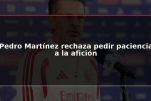 Pedro Martínez rechaza pedir paciencia a la afición