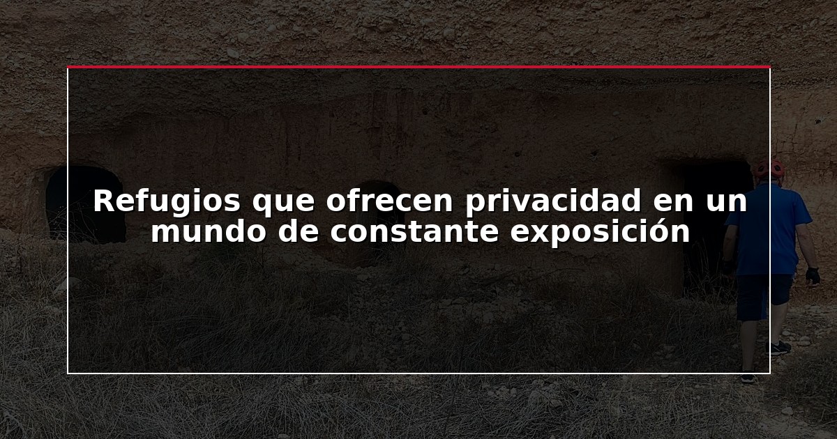 Refugios que ofrecen privacidad en un mundo de constante exposición